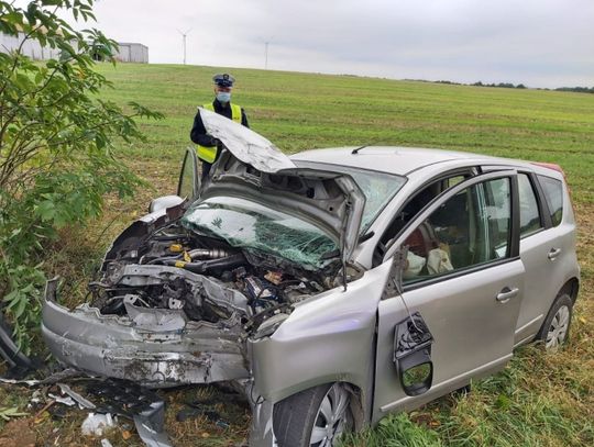 Policjanci pracowali na miejscu dwóch zdarzeń drogowych