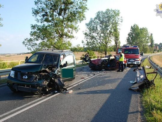 Policjanci zabezpieczali miejsca wypadków drogowych