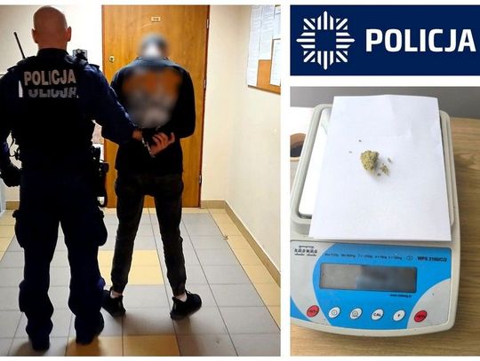 Policjanci zatrzymali kierowcę, który przewoził narkotyki