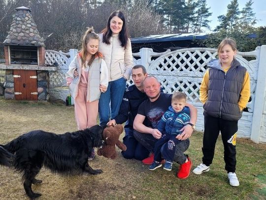 Policjant z Sopotu udzielił schronienia pięcioosobowej rodzinie z Ukrainy