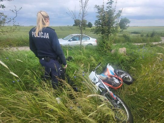 Policyjny pościg za 18-latkiem na crossie i 20-latek po narkotykach na skuterze