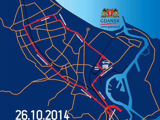Półmaraton Gdańsk - trasa i zmiany w organizacji komunikacji miejskiej