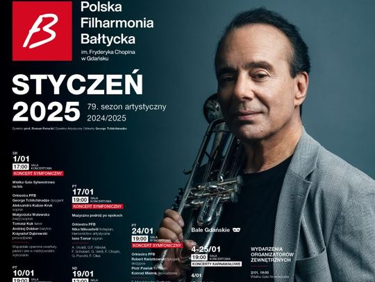 Polska Filharmonia Bałtycka im. Fryderyka Chopina w Gdańsku zaprasza w styczniu na koncerty symfoniczne i wydarzenia