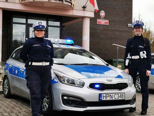 Pomorskie policjantki pomogły rannej kobiecie podczas służby w pasie przygranicznym