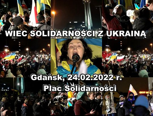 Pomorze z Ukrainą. Kilkutysięczny wiec solidarności w Gdańsku!
