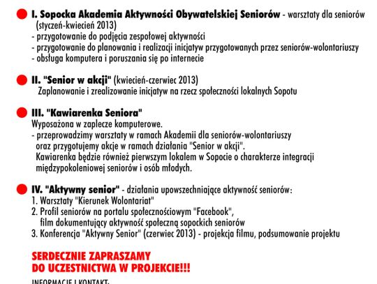 Pomysły dla seniorów - kapitalni społecznie