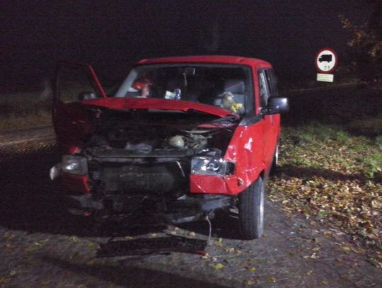 Poranne zderzenie dwóch aut osobowych w Bałdowie