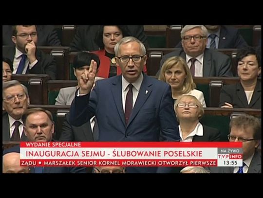 Poseł Smoliński po ślubowaniu. Będzie wiceministrem infrastruktury?