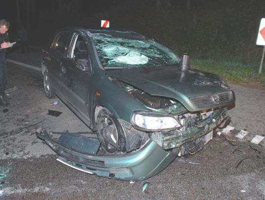 Poszukiwany przez 16 jednostek policji, wpadł po wypadku