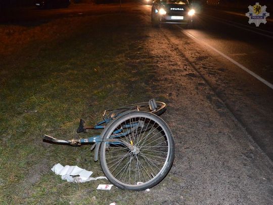 Potrącenie rowerzystki na DK22