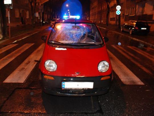 Potrącona „na pasach" - o zmroku 