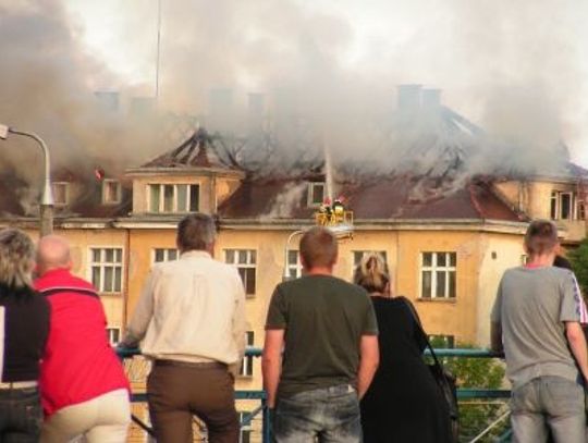 Pożar byłej przychodni kolejowej