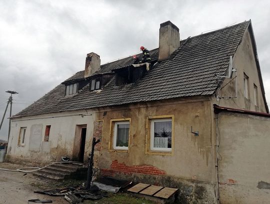 Pożar domu w Międzylesiu