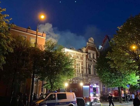 Pożar kamienicy przy ul. Chopina w Kwidzynie. Ewakuowano mieszkańców