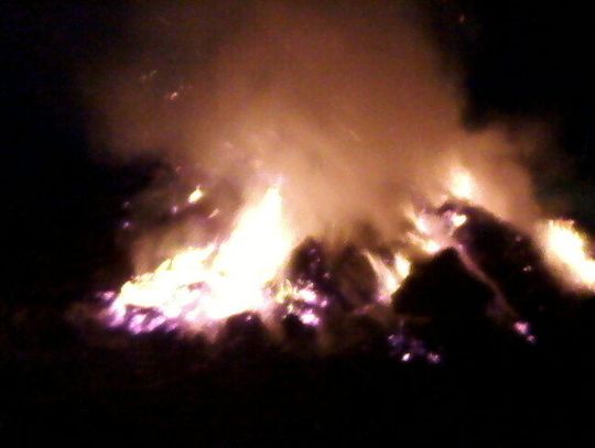 Pożar stogu słomy w Turzu. To już drugi raz w tygodniu!