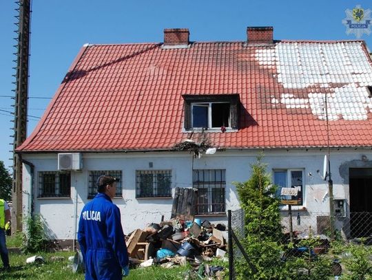 Pożar w Choczewie - ucierpiała 78-letnia kobieta