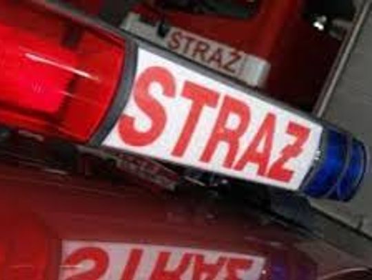 Pożar w miejscowości Frank - zapalił się pokój