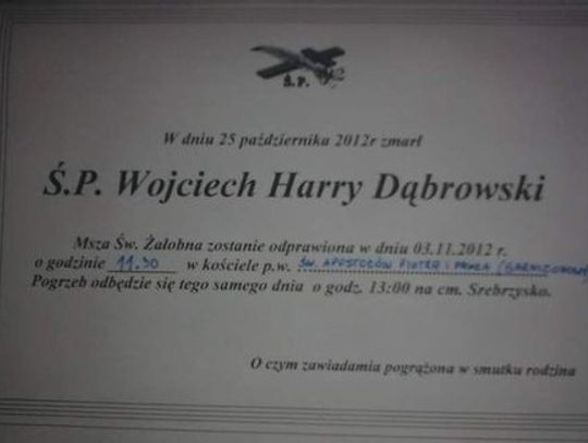 Pożegnanie Harry'ego. Zmarł po 2-miesięcznym proteście.  Głodował pod urzędem prezydenta Adamowcza