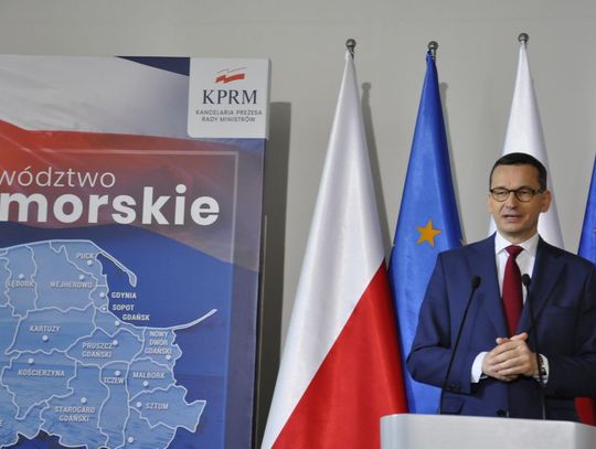 Premier Morawiecki w Gdańsku o programie prezydenta Dudy, tarczach i wielkich inwestycjach dla Pomorza