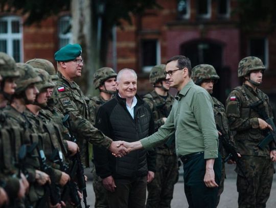 Premier RP Mateusz Morawiecki w Batalionie Dowodzenia Marynarki Wojennej