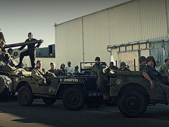 Prezentacja samochodu Willys MB / otwarcie wystawy „Milion zza oceanu”