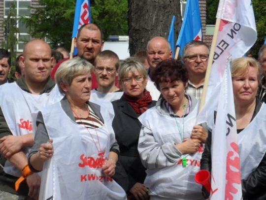 Protest pracowników w Kwidzynie - krzywdzące zmiany w kodeksie pracy