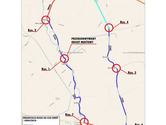 Przebudowa mostku w Lędowie na trasie Wiślina - Grabiny Zameczek