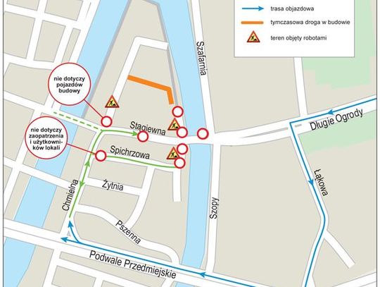 Przebudowa ul. Stągiewnej - od wtorku zmiana organizacji ruchu 