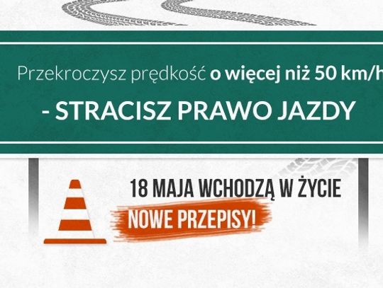 Przekroczysz prędkość o 50km/h? Możesz stracić prawo jazdy!