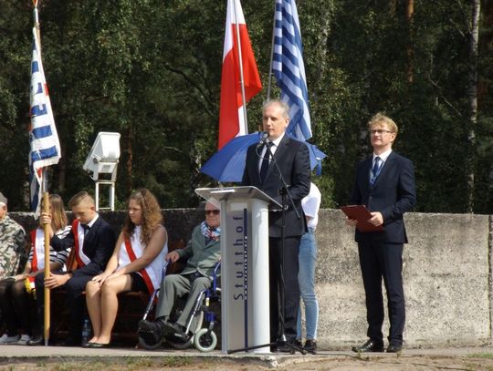 Przemówienie Wojewody Dariusza Drelicha w KL Stutthof