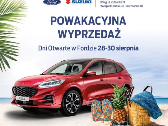 PRZYJDŹ NA DNI OTWARTE W FORD GOŁĘBIEWSKI 28-30.08 I SKORZYSTAJ Z POWAKACYJNEJ WYPRZEDAŻY