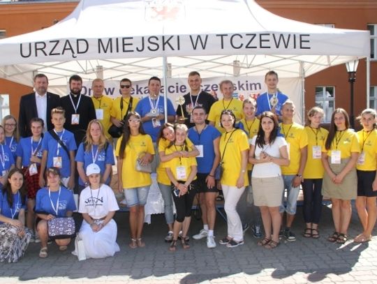 Przystanek Tczew - pielgrzymi z Ukrainy jadą na Światowe Dni Młodzieży