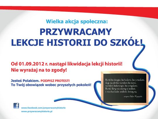 Przywracamy lekcje historii do szkół