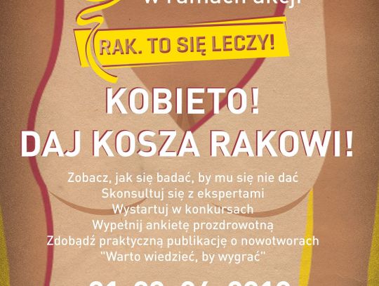 „Rak. To się leczy!” Bezpłatne konsultacje - weekend z onkologią w Galerii Bałtyckiej