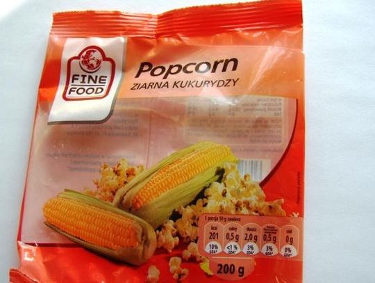 Rakotwórczy popcorn sprzedawany w także na Pomorzu