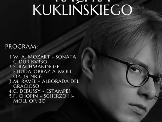 Recital fortepianowy Kacpra Kuklińskiego w Szkole Muzycznej