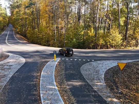 Remont skrzyżowania drogi wojewódzkiej nr 214 z drogą powiatową Osie - Łuby zakończony