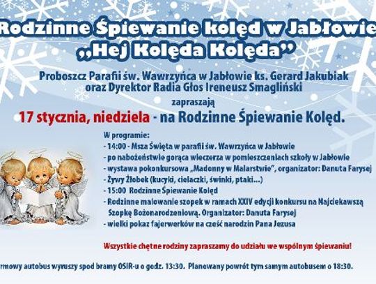 Rodzinne Śpiewanie Kolęd w Jabłowie “Hej Kolęda Kolęda”. 
