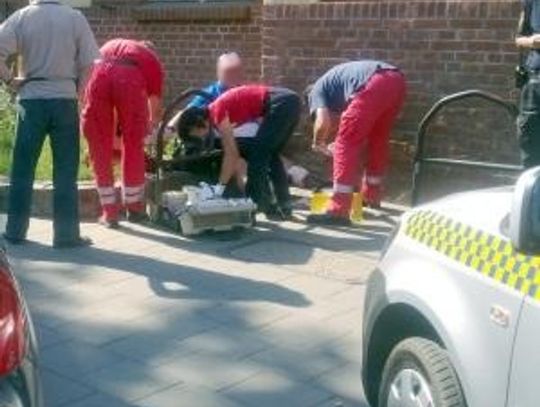 Rowerzysta potrącony na ścieżce rowerowej 