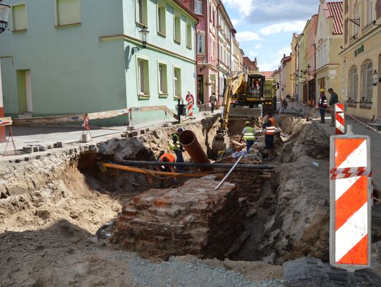 Rozkopany Gniew - trwa rewitalizacja starówki