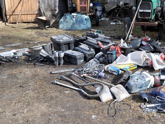 Rozkręcali akurat auto w dziupli. Niespodziewana "wizyta" mundurowych