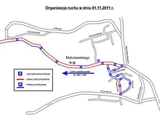 Ruch wokół cmentarzy zmieniony - już od soboty do wtorku