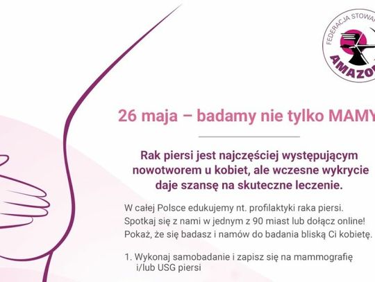 Rusza akcja edukacyjna „Badamy nie tylko mamy” to najlepszy prezent dla każdej kobiety, MAMY, babci !!