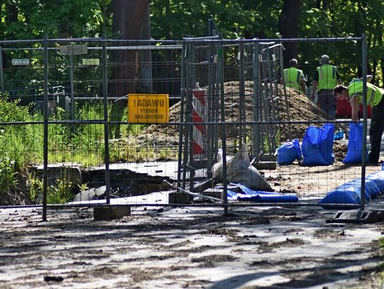 Ruszyły prace przy osuwisku na Kamiennej Górze 