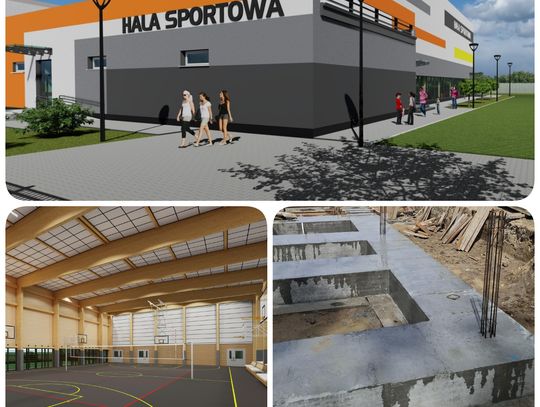 Są już fundamenty! Trwa budowa hali sportowej w Godziszewie