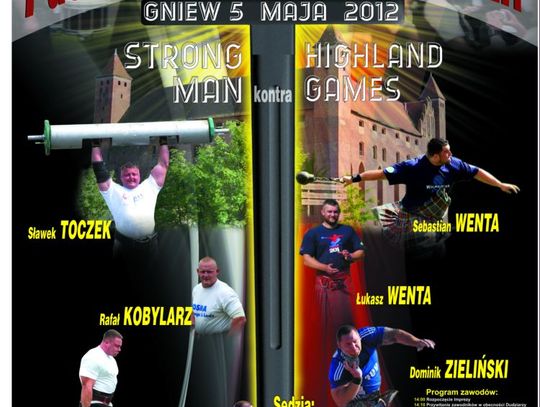 Siłacze na zamku w Gniewie