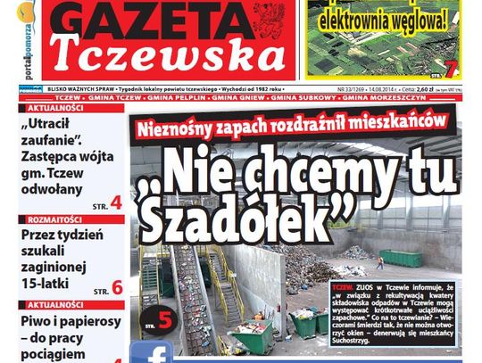 Skąd ten fetor? Czytaj już dziś w najnowszym numerze Gazety Tczewskiej