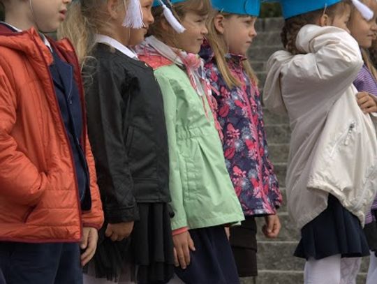 Ślubowanie uczniów klasy I na Westerplatte