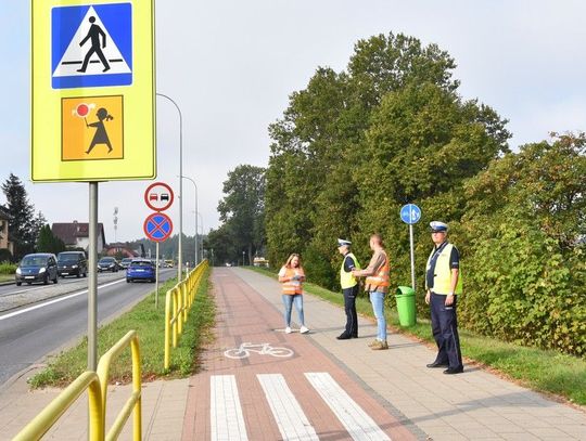 Służby sprawdziły oznakowanie przejść dla pieszych w rejonie szkół przy drodze krajowej nr 22