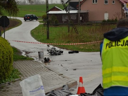 Śmierć 17-letniego motorowerzysty w Klukowej Hucie